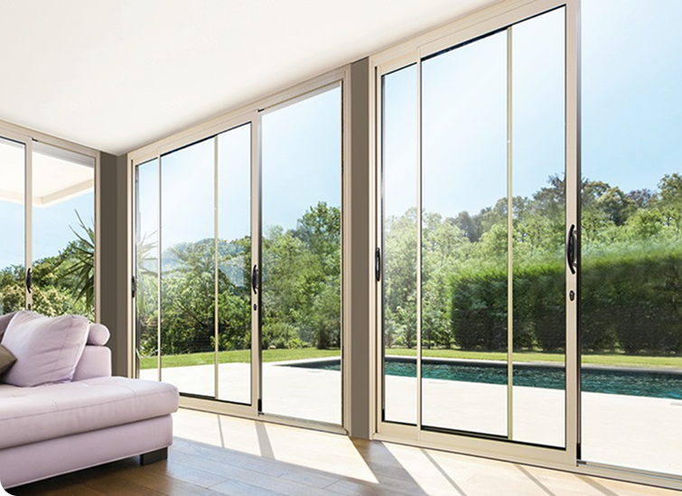 Baies vitrées en PVC