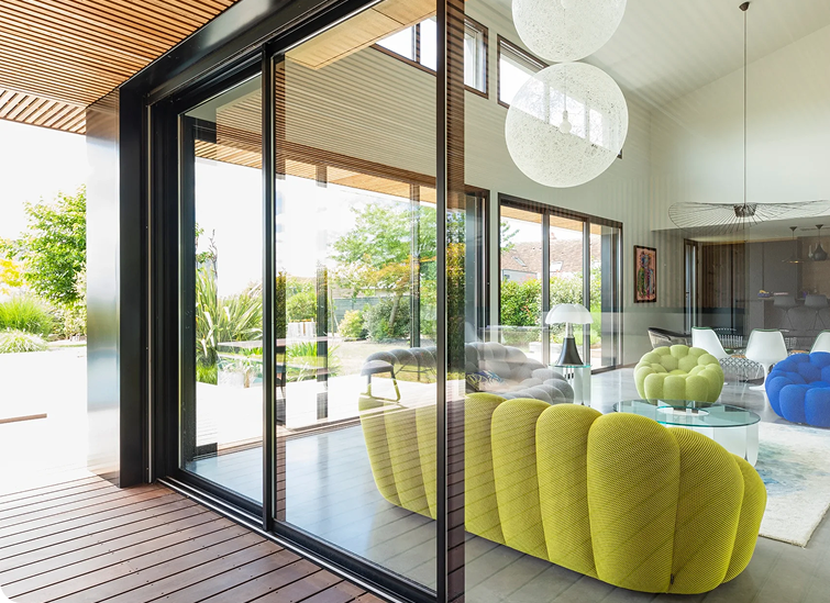 Baies vitrées bois-aluminium